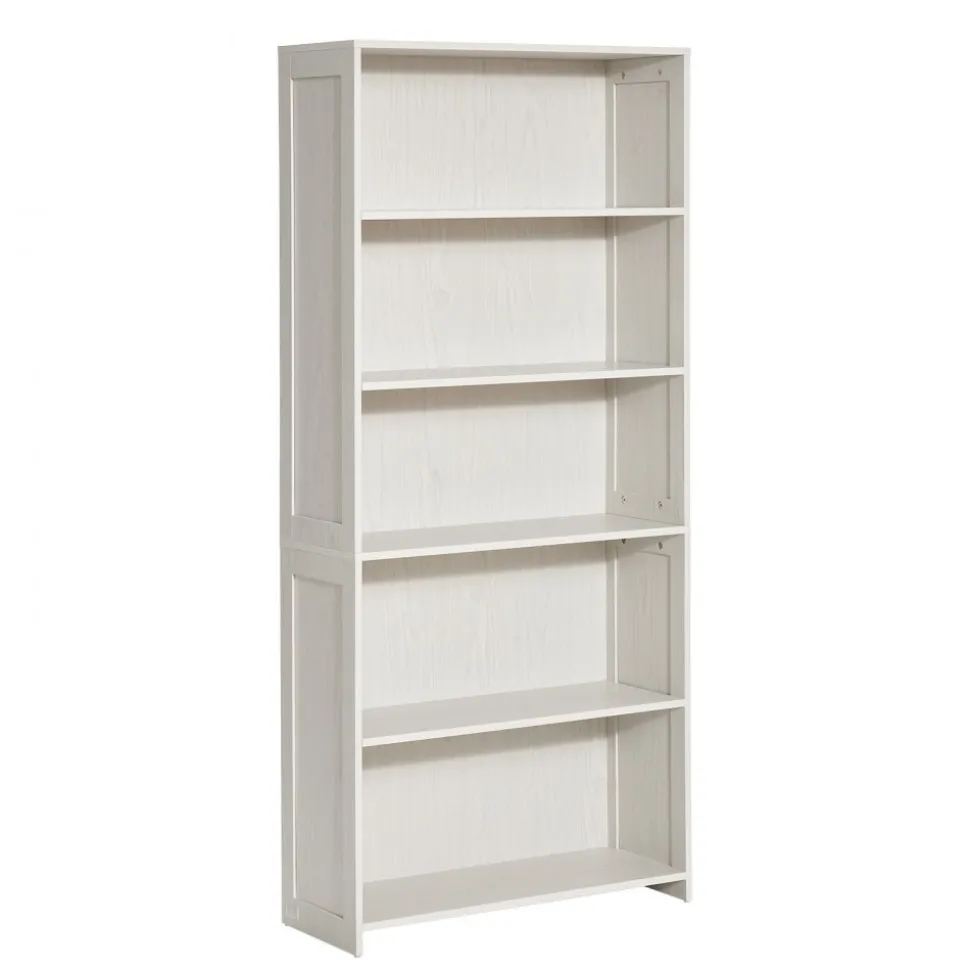 VEVOR 5 Tiers Wide Bookshelf, 68 in Wooden Open Bookcase with Display Storage Organizer Shelf, Freestanding Tall Display Floor Bookcase Bookshelf for Library, Bedroom, Living Room, Office, White