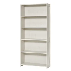 VEVOR 5 Tiers Wide Bookshelf, 68 in Wooden Open Bookcase with Display Storage Organizer Shelf, Freestanding Tall Display Floor Bookcase Bookshelf for Library, Bedroom, Living Room, Office, White