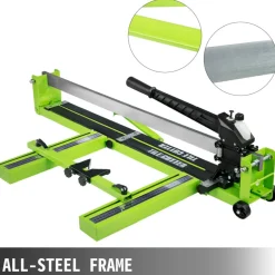 VEVOR Tile Cutter 31.5 Inch Manual Tile Cutter 1.4 Inch Tile Cutting Machine Ceramic Porcelain Tile Cutter with Laser Guide All-Steel Frame and Bonus Spare Cutter Wheels Tile Cutter Hand Tool