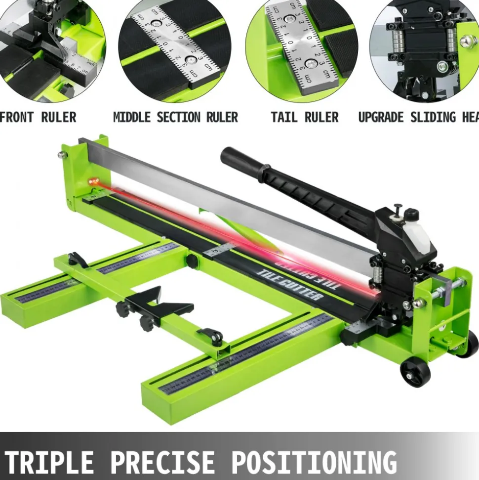 VEVOR Tile Cutter 39 Inch, Manual Tile Cutter All-Steel Frame,Tile Cutting Machine with Laser Guide and Bonus Spare Cutter,Tile Cutter Hand Tool for Precision Cutting Porcelain Ceramic Floor Tiles