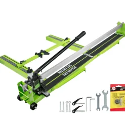 VEVOR Tile Cutter 47 Inch, Manual Tile Cutter All-Steel Frame,Tile Cutting Machine with Laser Guide and Bonus Spare Cutter,Tile Cutter Hand Tool for Precision Cutting Porcelain Ceramic Floor Tiles