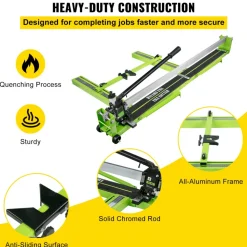 VEVOR Tile Cutter 47 Inch, Manual Tile Cutter All-Steel Frame,Tile Cutting Machine with Laser Guide and Bonus Spare Cutter,Tile Cutter Hand Tool for Precision Cutting Porcelain Ceramic Floor Tiles