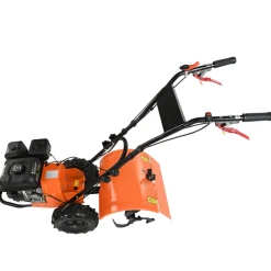 VEVOR Tiller Cultivator, 212CC 4-Stroke Garden Cultivator, Tiller with 4 Steel Adjustable Rear Tines for Lawn, Garden and Field Soil Cultivation