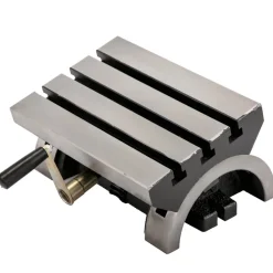 VEVOR Tilting Milling Table 10x7inch Tilting Angle Milling Machine 0-90°Adjustable Swivel Angle Plate with 3 T-slots and an Adjustable Crank Handle Heavy Duty Tilting Milling Machine for Grinding