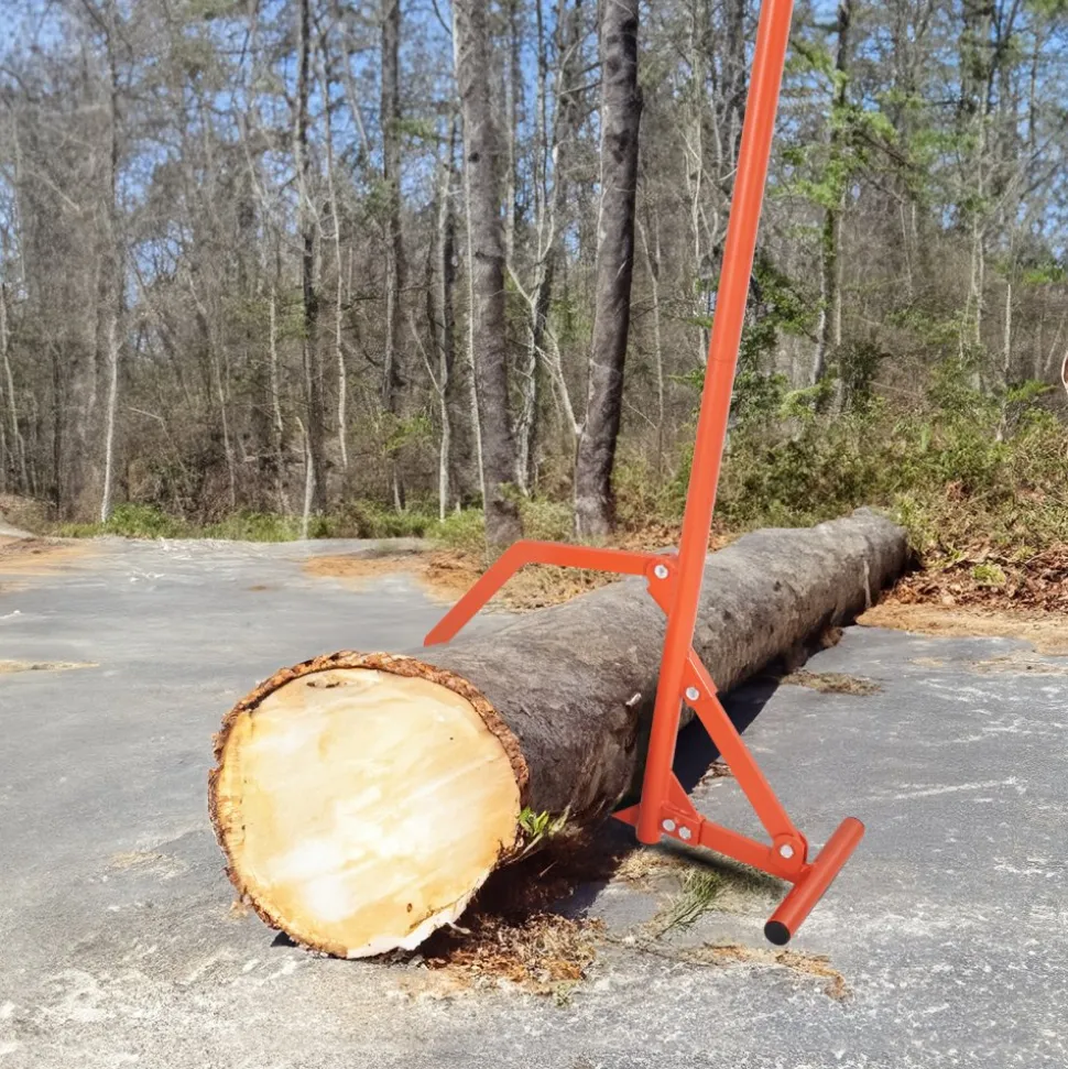 VEVOR Timberjack, 46.5 in, Heavy Duty Steel Log Roller, Log Lifter with Adjustable Cant Hook, Logging Tools Log Jack for Logs Ups to 25" Dia, Timber Jack for Rolling Cutting and Lifting Logs