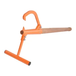 VEVOR Timberjack, 46.5 in, Heavy Duty Log Lifter with Wooden Handle, Log Roller with Adjustable Cant Hook, Logging Tools Log Jack for Logs Ups to 15