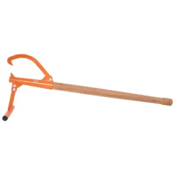 VEVOR Timberjack, 46.5 in, Heavy Duty Log Lifter with Wooden Handle, Log Roller with Adjustable Cant Hook, Logging Tools Log Jack for Logs Ups to 15