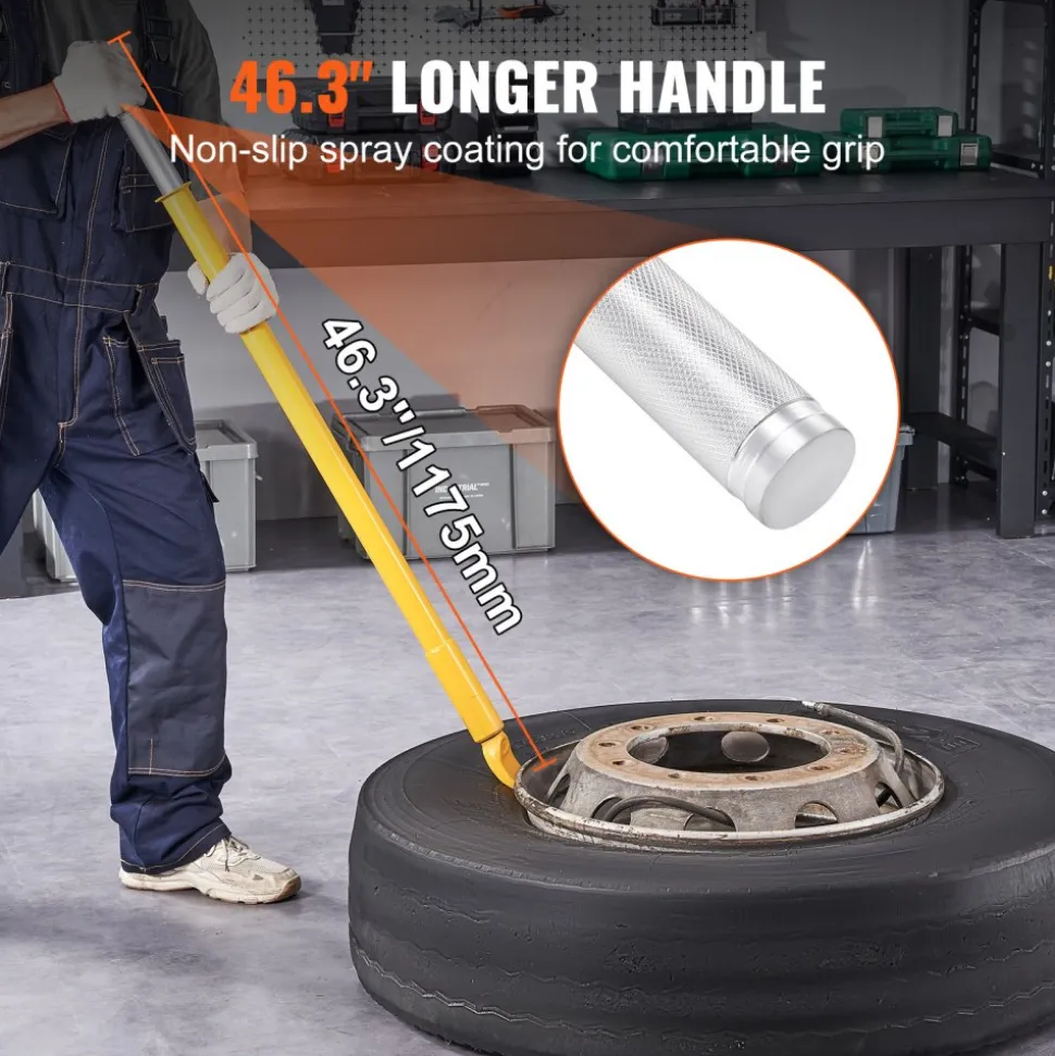 VEVOR Tire Bead Breaker Slide Hammer, 46.3" Length Heavy Duty Steel Tire Bead Breaker, Portable Tire Changing Sliding Impact for Car Truck Trailer Tire Removal