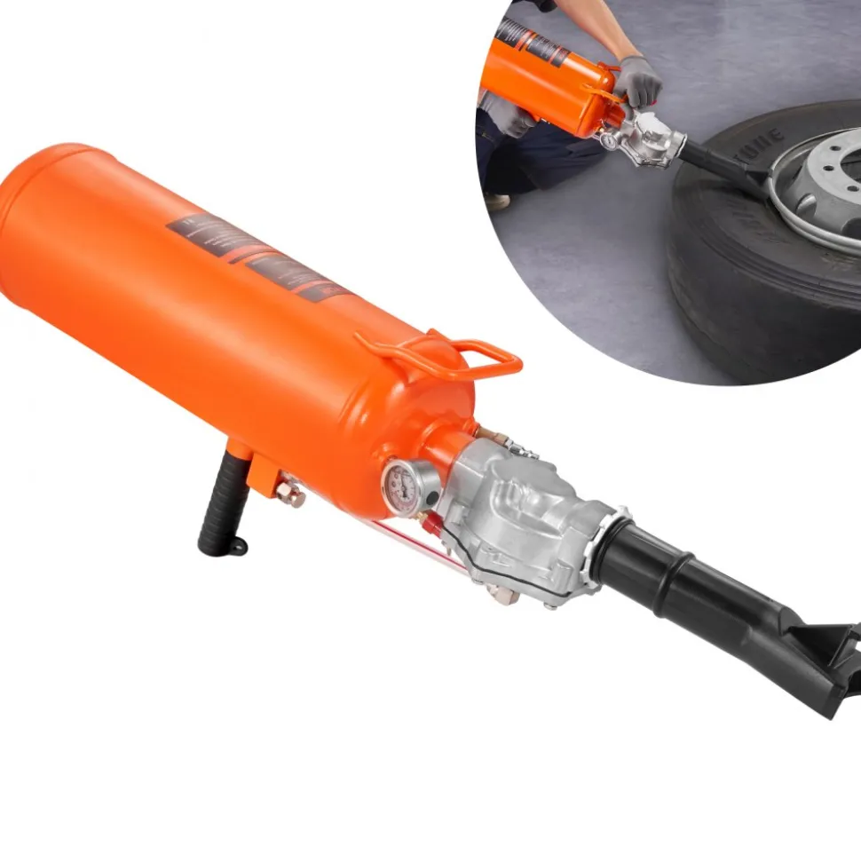 VEVOR Tire Bead Setter, 8L Capacity, 120 PSI Air Bead Blaster, Handheld & Portable Inflation Device, 85-116 PSI for Trucks, Tractors, ATVs & Cars