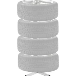 VEVOR Tire Organizing Rack, Robust Steel Tire Stand for 4 Tires with Rims, Compact Tyre Storage for Tires as wide as 225mm, Supports up to 220 lbs Weight, Perfect for Garage and Workshop