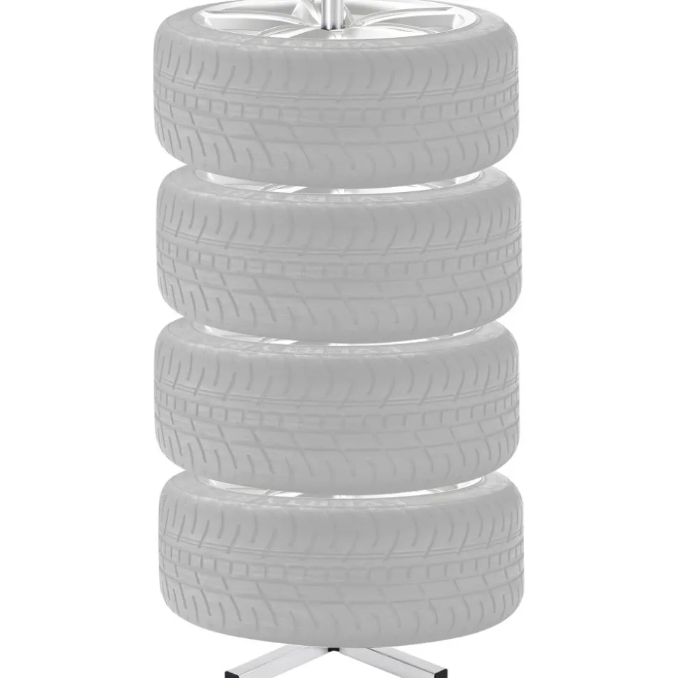 VEVOR Tire Organizing Rack, Robust Steel Tire Stand for 4 Tires with Rims, Compact Tyre Storage for Tires as wide as 225mm, Supports up to 220 lbs Weight, Perfect for Garage and Workshop
