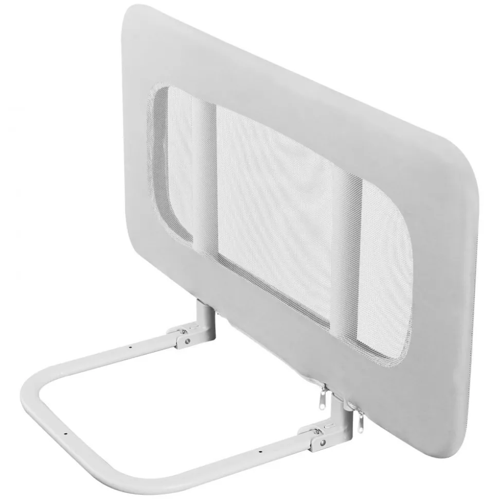 VEVOR Toddler Bed Rail, Kids Beds Guard Rail with Reinforced Iron Pipe and Oxford Cloth, Adjustable Height Bed Side Railing, Portable Guard Bumper Barrier for Crib, Bunk, 31.5 x 26.38 in, 1 Piece