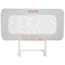 VEVOR Toddler Bed Rail, Kids Beds Guard Rail with Reinforced Iron Pipe and Oxford Cloth, Adjustable Height Bed Side Railing, Portable Guard Bumper Barrier for Crib, Bunk, 31.5 x 26.38 in, 1 Piece