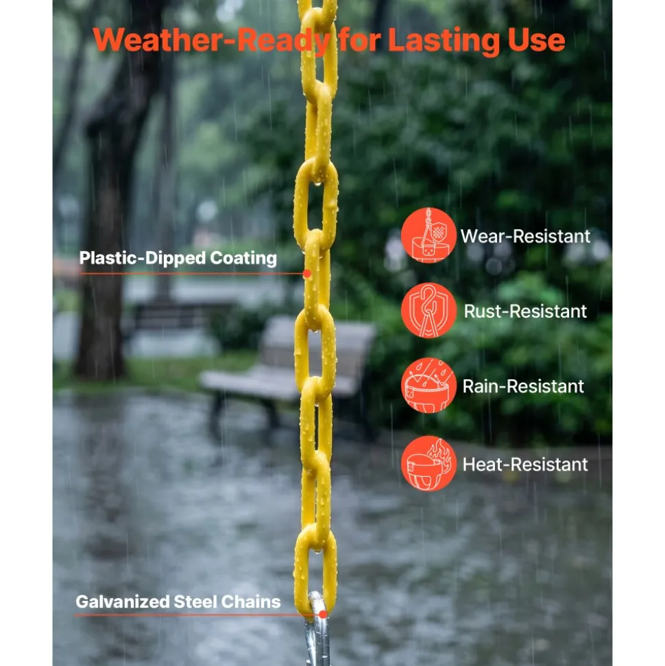 VEVOR Toddler Swing 300 lbs High Back Full Bucket Baby Swing Seat Green, for Outdoor & Indoor Backyard Playground, Heavy-Duty Coated Chains and Carabiners, Fully Assembled Seat for Toddlers Age 3+