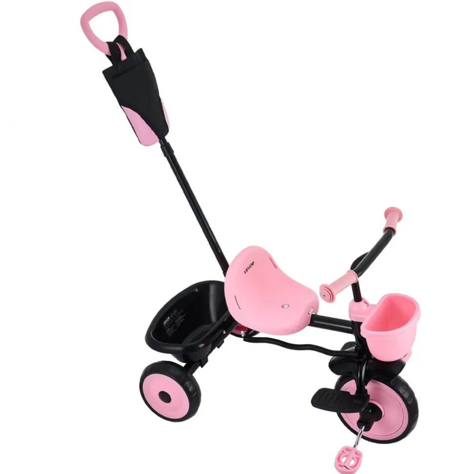 VEVOR Toddler Tricycle & Stroller for 18 Months to 5 Year Old, Kids Trike with Parent Push Handle, Adjustable Seat & Storage for Outdoor Play, Tricycle for Toddlers, Birthday Toy for Boys and Girls