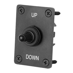 VEVOR Toggle Switch, 6 Pin Momentary Polarity Reversing Toggle Switch (ON)-Off-(ON) DC 12V/30A AC 250V/15A - with Up Down Mounting Panel & Waterproof Boot Cap for Auto Car Marine Boat