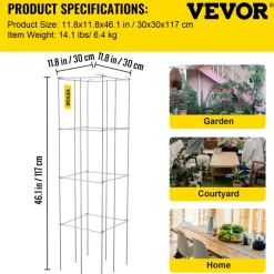 VEVOR Tomato Cages, 11.8