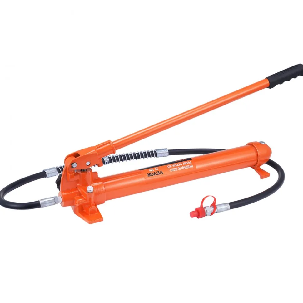 VEVOR 20 Ton Porta Power Kit, Portable Hydraulic Jack with 4.6 ft/1.4 m Oil Hose, Car Frame Repair Tool with Storage Case for Automotive, Heavy Equipment, Mechanic (44000 LBS)