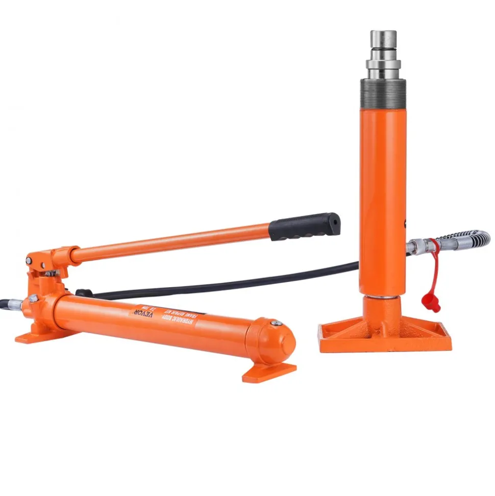 VEVOR 20 Ton Porta Power Kit, Portable Hydraulic Jack with 4.6 ft/1.4 m Oil Hose, Car Frame Repair Tool with Storage Case for Automotive, Heavy Equipment, Mechanic (44000 LBS)