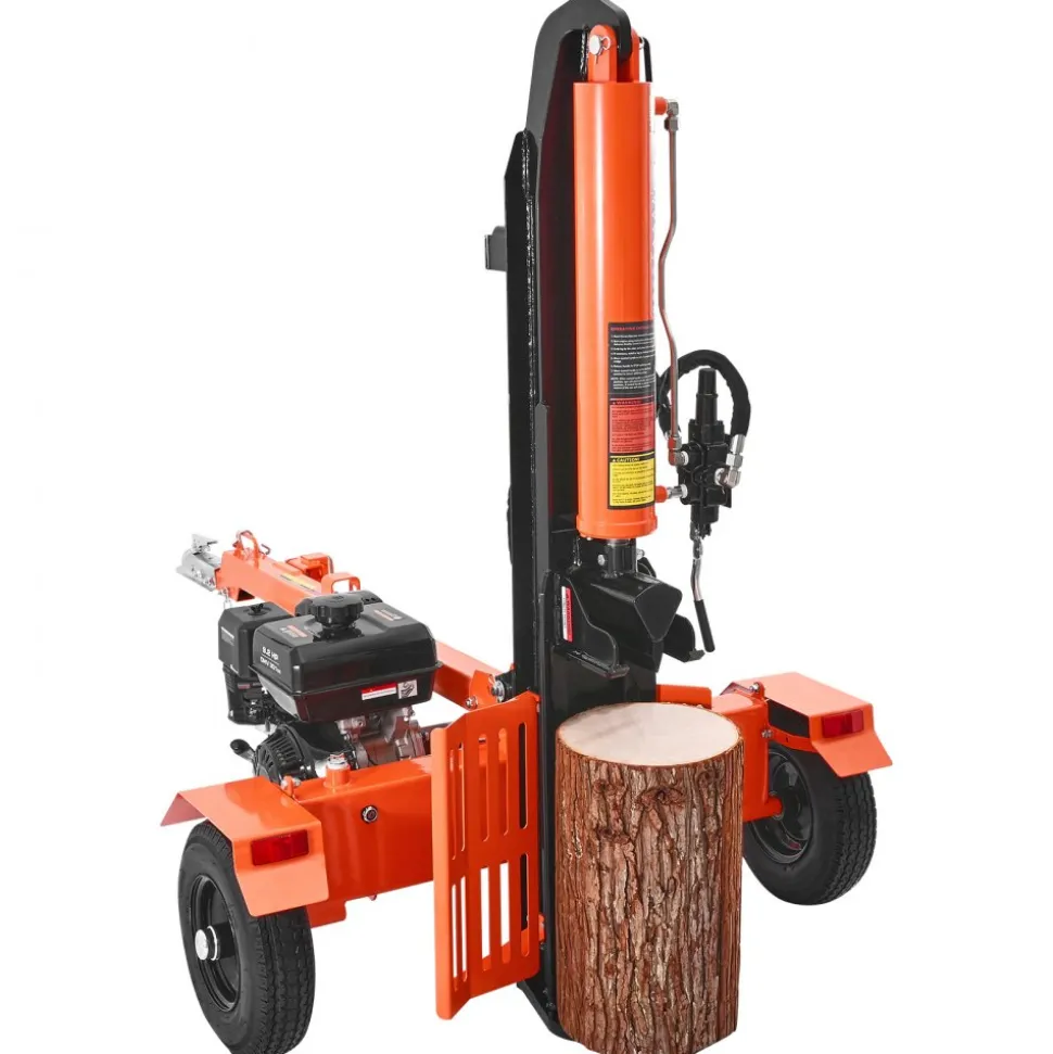 VEVOR 30 Tons Log Splitter, 306CC Engine, Powered Wood Splitter with 2" Ball Coupler, Auto Return, Vertical & Horizontal Mode, Firewood Splitting Wedge Machine for Forestry Harvest