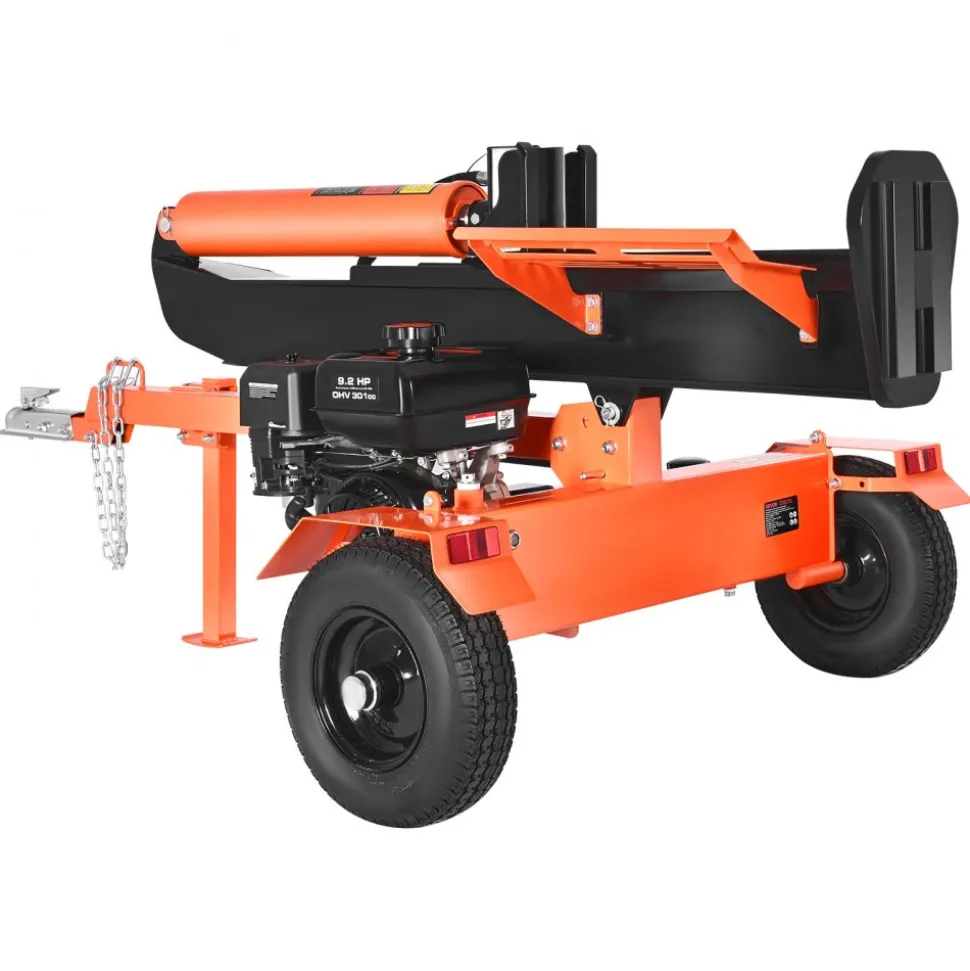 VEVOR 30 Tons Log Splitter, 306CC Engine, Powered Wood Splitter with 2" Ball Coupler, Auto Return, Vertical & Horizontal Mode, Firewood Splitting Wedge Machine for Forestry Harvest