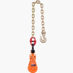 VEVOR 2 Ton Snatch Block with G80 Chain, Swivel Shackle, 3