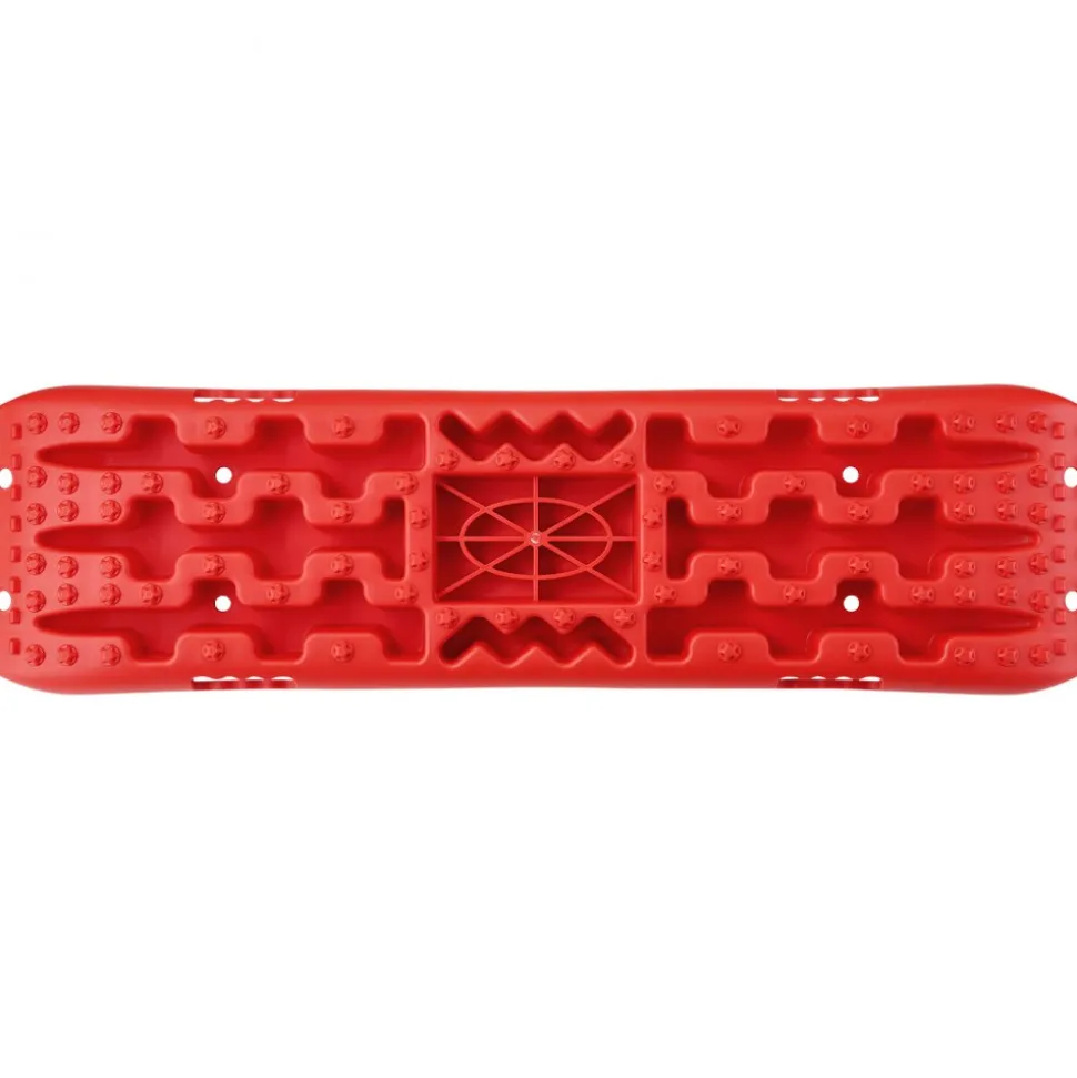 VEVOR 10 TON Traction Boards with PP Material, Recovery Boards for Off-road Vehicles/Cars/Pickups/SUVs/RVs, Pair Tire Traction Mats on Snow, Sand, Mud and Loose Terrain, Storage Bag, Long, Red