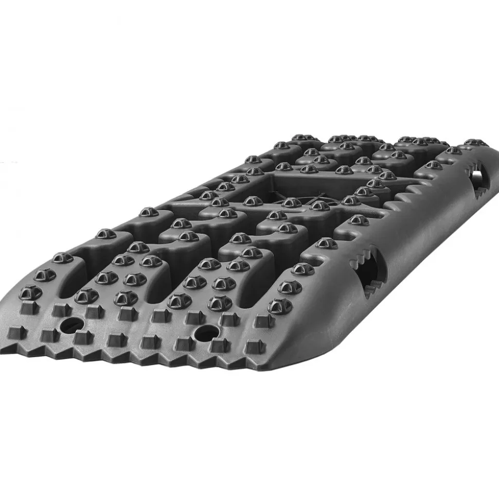 VEVOR 10 TON Traction Boards with PP Material, Recovery Boards for Off-road Vehicles/Cars/Pickups/SUVs/RVs, Pair Tire Traction Mats on Snow, Sand, Mud and Loose Terrain, Storage Bag, Long, Black