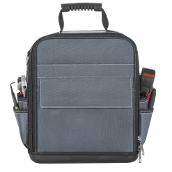 VEVOR Tool Bag, 13.2 Inch, 39-Pocket Open Top Tool Pouch, Portable Electrical Maintenance Toolbox Organizer Storage with Hard Plastic Base, Adjustable Shoulder Strap, for Professionals DIY & Jobsite