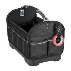 VEVOR Tool Bag, 16.1 Inch, 33-Pocket Open Top Tool Tote, Portable Electrical Maintenance Toolbox Organizer Storage with Hard Plastic Base, Adjustable Shoulder Strap, for Professionals DIY & Jobsite