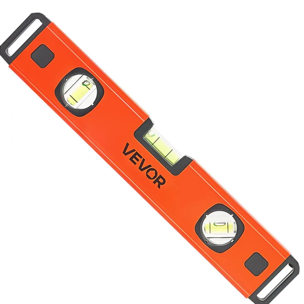 VEVOR Torpedo Level, 4-Piece Included 4/12/24/40 in, Magnetic Leveler Tool Set Aluminum Alloy, with Clear 3 Green Vials, Hanging Hole, Box Beam Multi-angle Measurement for Construction Home Renovation
