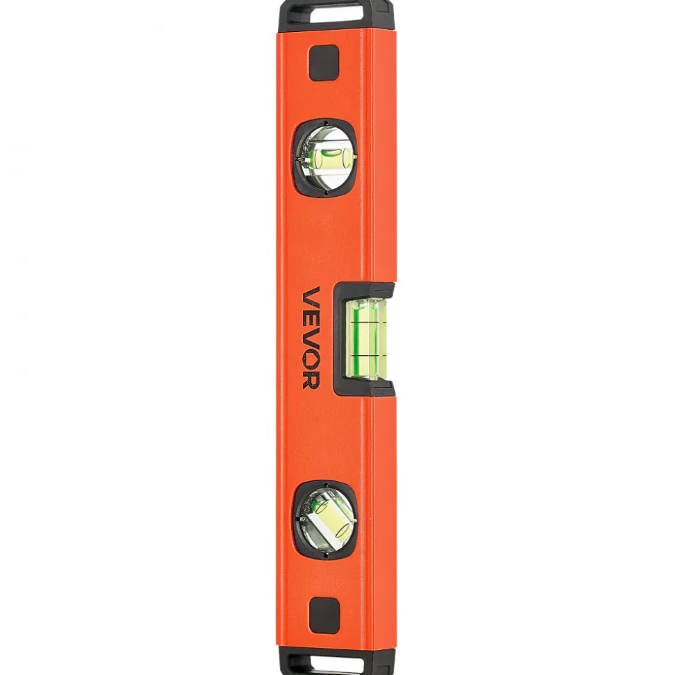 VEVOR Torpedo Level, 4-Piece Included 4/12/24/40 in, Magnetic Leveler Tool Set Aluminum Alloy, with Clear 3 Green Vials, Hanging Hole, Box Beam Multi-angle Measurement for Construction Home Renovation