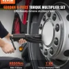 VEVOR Torque Multiplier, 1 Inch Drive Lug Nut Wrench/Multiplier Heavy Duty Torque Multiplier Wrench Set, 1:64 6,800N.m Lug Nut Remover, Includes 8 Sockets (24-38mm) and Storage Case