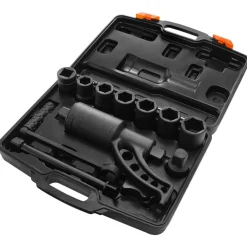 VEVOR Torque Multiplier, 1 Inch Drive Lug Nut Wrench/Multiplier Heavy Duty Torque Multiplier Wrench Set, 1:64 6,800N.m Lug Nut Remover, Includes 8 Sockets (24-38mm) and Storage Case