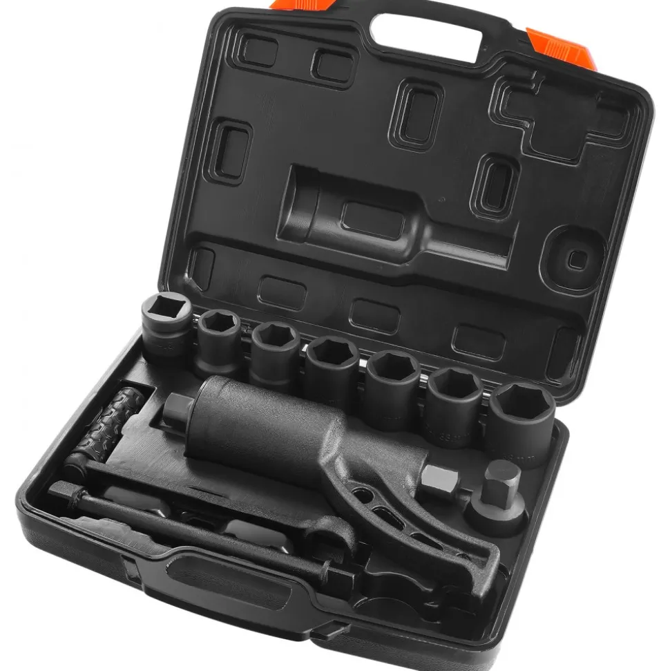 VEVOR Torque Multiplier, 1 Inch Drive Lug Nut Wrench/Multiplier Heavy Duty Torque Multiplier Wrench Set, 1:58 4800N.m Lug Nut Remover, Includes 8 Sockets (24-38mm) and Storage Case