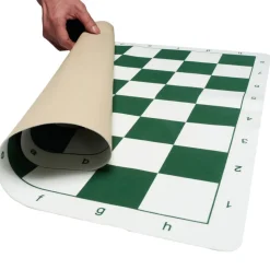 VEVOR Tournament Chess Set, 20 Inch Roll-Up Beginner Chess Board, Foldable Silicone Chess Game with Plastic Weighted Chess Pieces & Storage Bag, Portable Travel Chess Board Gift for Adult Kid Family