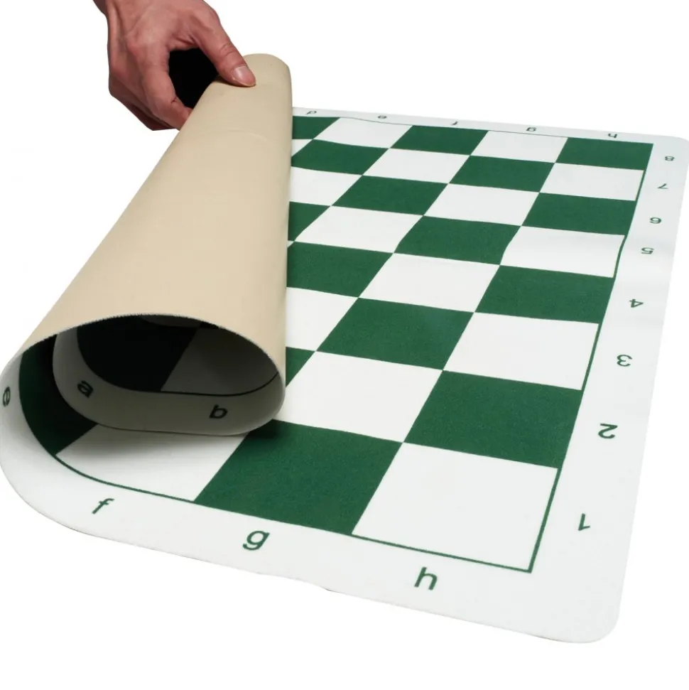 VEVOR Tournament Chess Set, 20 Inch Roll-Up Beginner Chess Board, Foldable Silicone Chess Game with Plastic Weighted Chess Pieces & Storage Bag, Portable Travel Chess Board Gift for Adult Kid Family