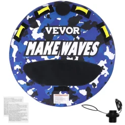 VEVOR Towable Tube for Boating, 340 lbs, 1-2 Riders Inflatable Boat Tubes and Towables, 51.8