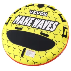 VEVOR Towable Tube for Boating, 1-3 Riders Inflatable Boat Tubes and Towables, 510 lbs, 63