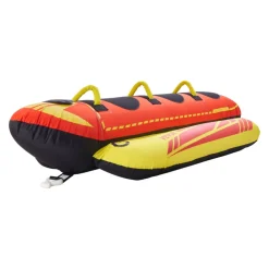 VEVOR Towable Tubes for Boating, 5 Riders Inflatable Boat Tubes and Towables, 850 lbs Capacity Water Sport Tube for Boat to Pull - with Full Nylon Cover, Padded Grip Handles & Safety Valve