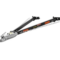 VEVOR Tow Bar, 5500 lbs Towing Capacity with Chains, Powder-Coating Alloy Steel Bumper-Mounted Universal Towing Bar, Coupler Fits 2-Inch Ball Hitch, 39.4-Inch Opening Width, for RV Car Trailer Truck