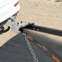 VEVOR Tow Bar, 5500 lbs Towing Capacity with Chains, Powder-Coating Alloy Steel Bumper-Mounted Universal Towing Bar, Coupler Fits 2-Inch Ball Hitch, 39.4-Inch Opening Width, for RV Car Trailer Truck