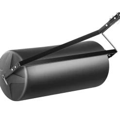VEVOR Tow Behind Lawn Roller, 400lbs Sand/Water Filled Yard Roller, LLDPE Drum and Steel Frame Sod Roller with Easy-turn Plug, Tow Behind a Tractor or ATV for Lawn, Garden, Farm, Park, Black