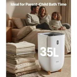VEVOR Towel Warmers for Bathroom, 35 L Towel Warmer Bucket, Towel Dryer with Auto Shut Off for Spa Fits up to 6 Oversized Bath Towels, Blankets, Clothes, Bathrobes, PJ's and More