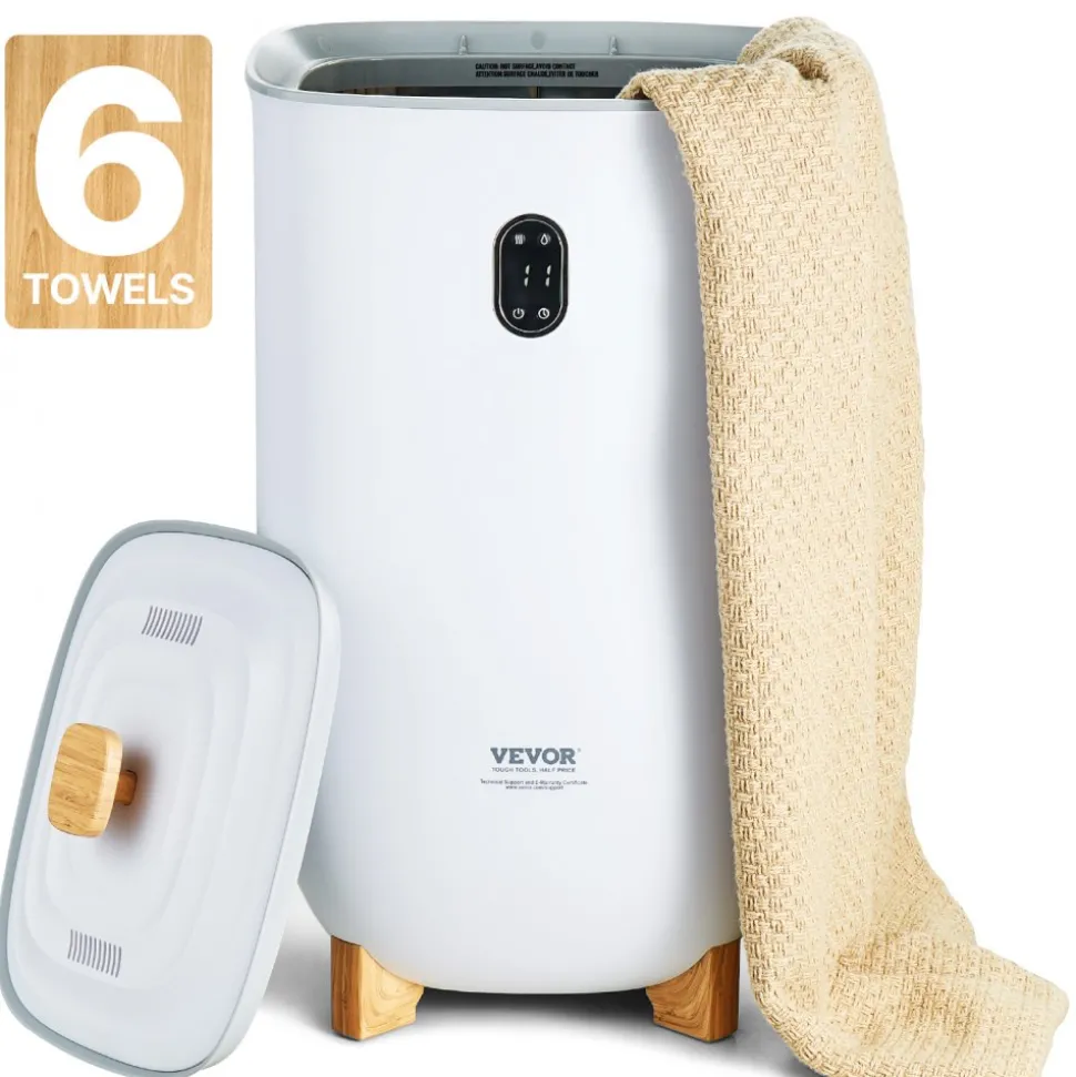 VEVOR Towel Warmers for Bathroom, 35 L Towel Warmer Bucket, Towel Dryer with Auto Shut Off for Spa Fits up to 6 Oversized Bath Towels, Blankets, Clothes, Bathrobes, PJ's and More
