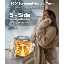 VEVOR Towel Warmers for Bathroom, Towel Warmer Bucket Auto Shut Off for Spa  Fits up to 3 Oversized Bath Towels, Blankets, Clothes, Bathrobes, PJ's and More