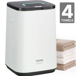 VEVOR Towel Warmers for Bathroom, Towel Warmer Bucket with Child Lock & High-Temp Indicator & 24H Delay Timer & Auto Shut Off Fits up to 4 Oversized Bath Towels, Blankets, Clothes, Bathrobes and More