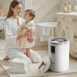 VEVOR Towel Warmers for Bathroom, Towel Warmer Bucket with 24H Delay Timer & Child Lock & Auto Shut Off for Spa Fits up to 3 Oversized Bath Towels, Blankets, Clothes, Bathrobes, PJ's and More