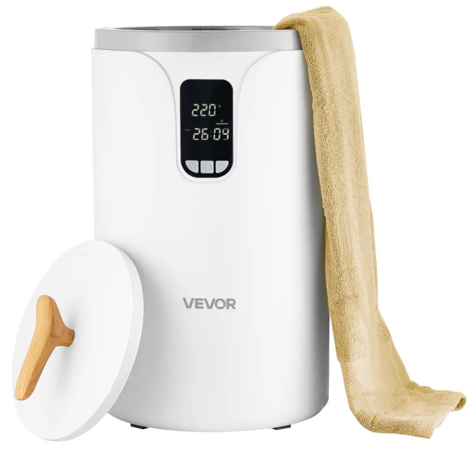VEVOR Towel Warmers for Bathroom, Towel Warmer Bucket with 24H Delay Timer & Child Lock & Auto Shut Off for Spa Fits up to 3 Oversized Bath Towels, Blankets, Clothes, Bathrobes, PJ's and More