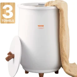 VEVOR Towel Warmers for Bathroom, Towel Warmer Bucket Auto Shut Off for Spa  Fits up to 3 Oversized Bath Towels, Blankets, Clothes, Bathrobes, PJ's and More